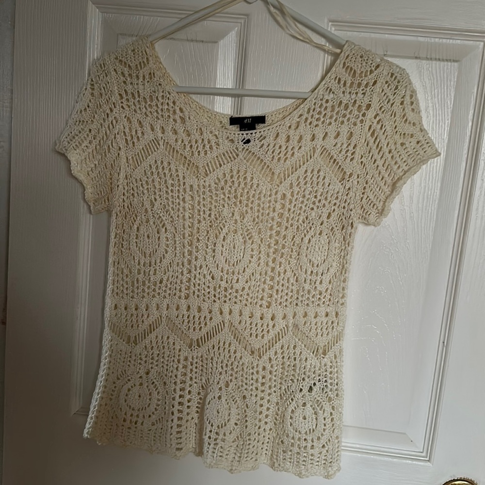 H&M Acrylic Knitted/Crochet Top